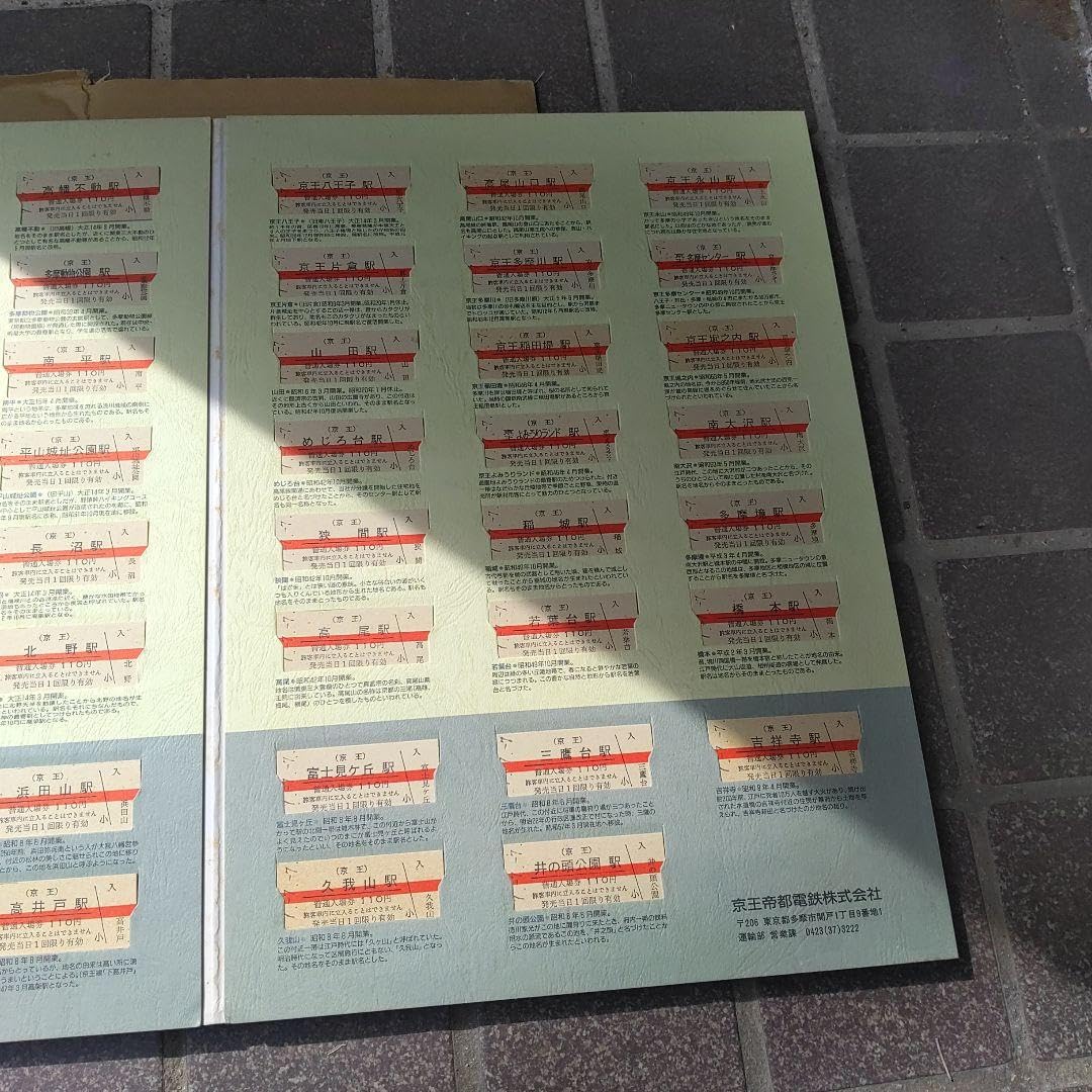 Amazon.co.jp: 京王電鉄使用済平成7年7月7日京王全駅入場券 : おもちゃ